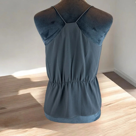 Naked Zebra Women’s Frill Blouse with Knotted Straps in Black Size Medium - Picture 3 of 7